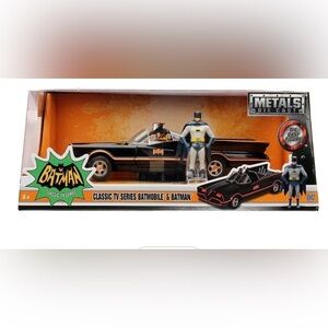 Batman Classic TV Series Batmobile & Batman Figure - Black